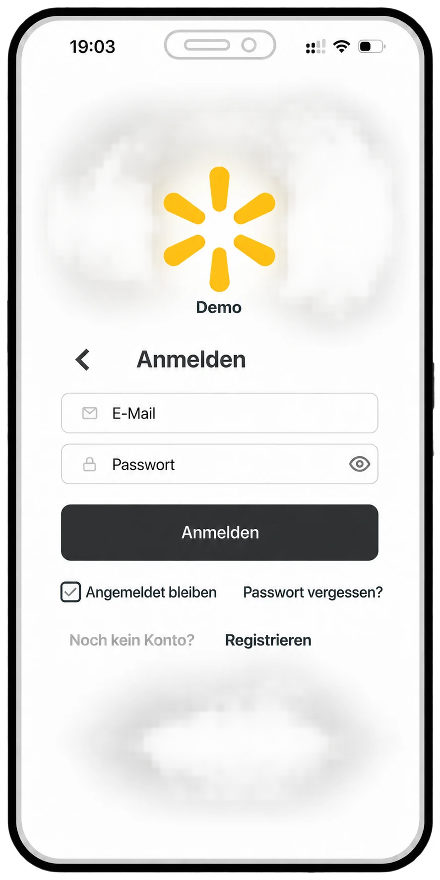 Anmeldung in der Community-App