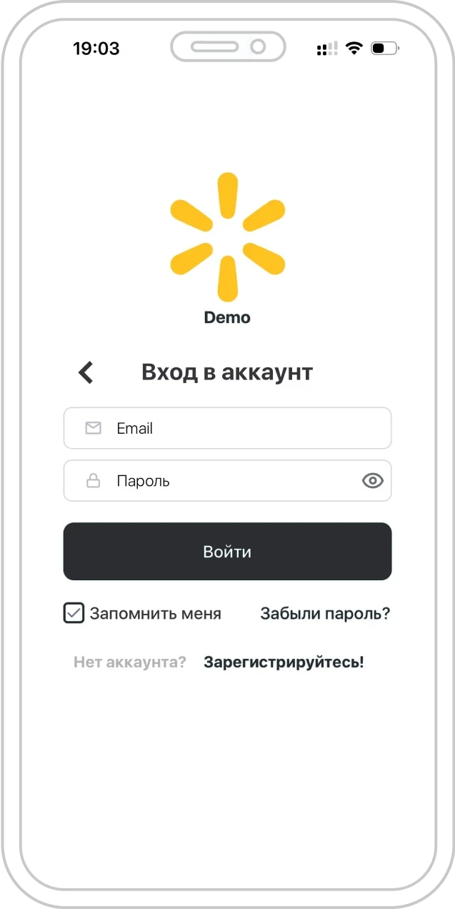 Вход в сообщество в мобильном приложении
